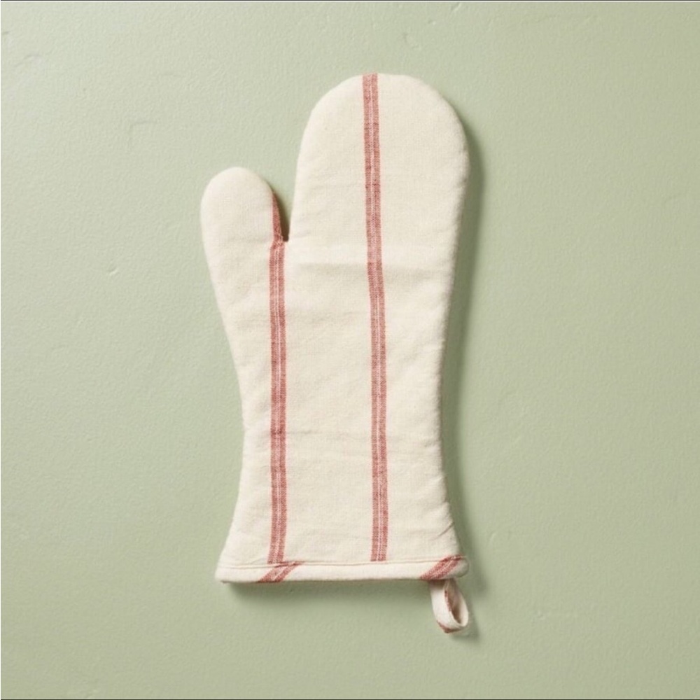 Stripe Oven Mitt Red/Cream - Hearth & Hand